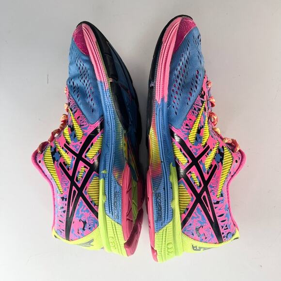Asics Gel-Noosa Tri 10 Running Sneakers Shoes Neon Pink Blue Green Women 6 - Picture 5 of 14